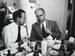 Werner Heisenberg and Niels Bohr.