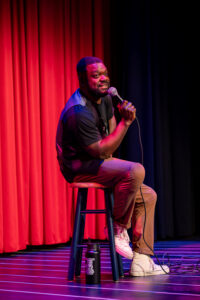 Gerrad Alex Taylor in Perisphere’s production of I Know How To Curse: a re-blackening of shakespeare. Photos Courtesy of Kiirstn Pagan.