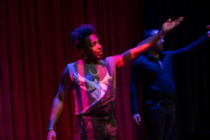 Nigel Semaj in Perisphere’s production of I Know How To Curse: a re-blackening of shakespeare. Photos Courtesy of Kiirstn Pagan.
