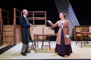 Hanlon Smith-Dorsey as Peter Shaw and Lizzi Albert as Henrietta Leavitt